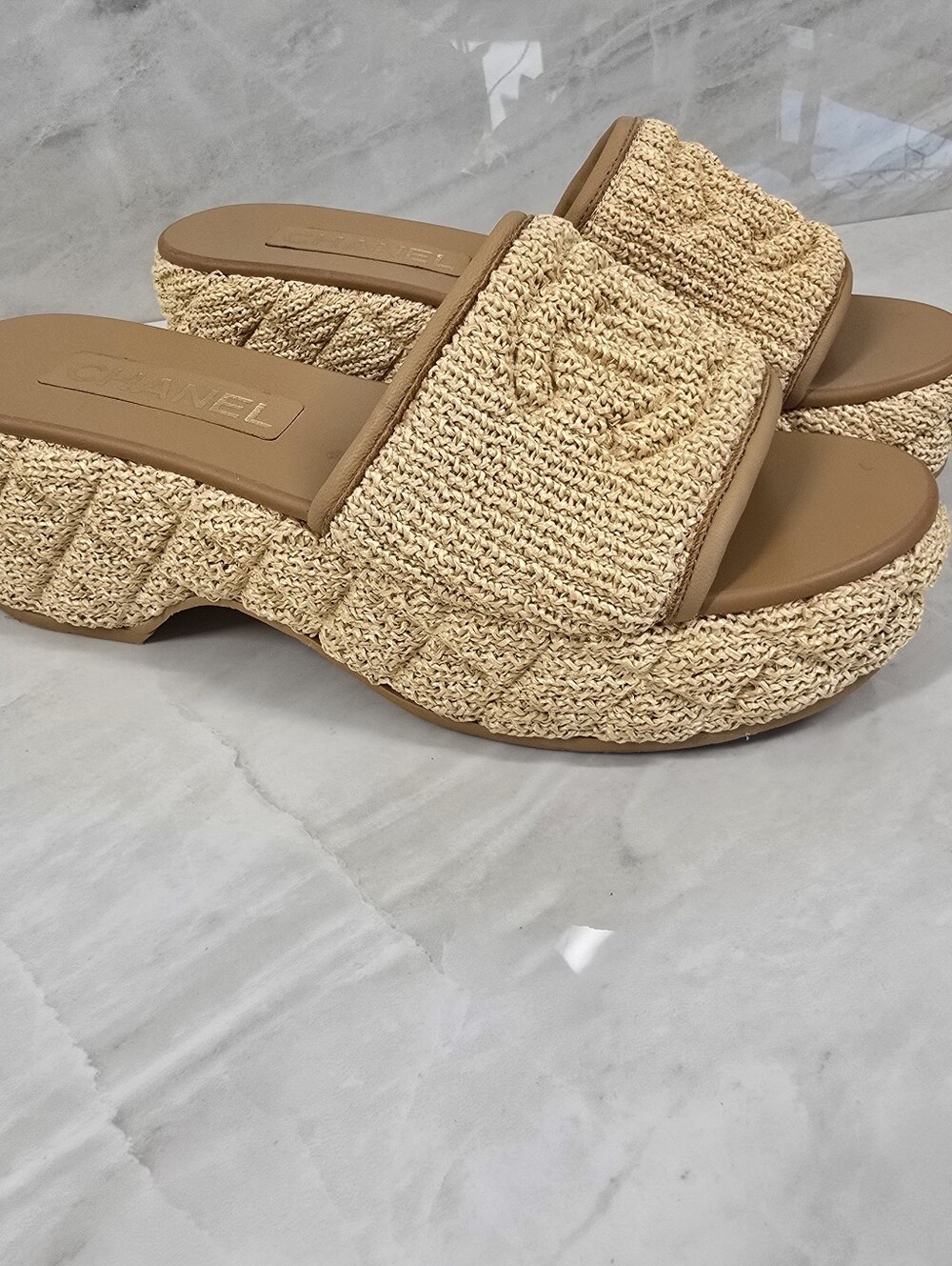 Chanel Raffia Sandals - Picture 10 of 12